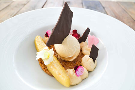 Roasted banana with speculoos