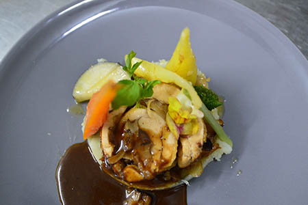 Free-range chicken ballotine