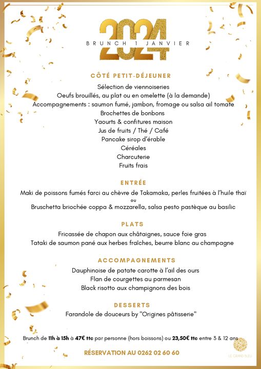 BRUNCH DU 1ER JANVIER !